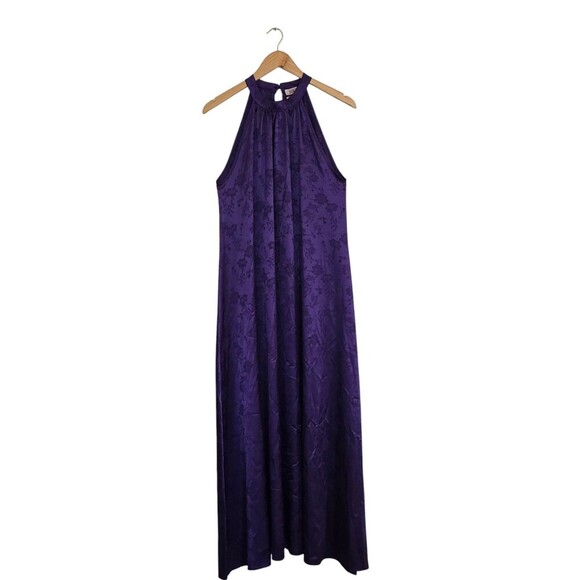Kontatto Halter Satin Maxi Dress Gown Womens Medium Made In Italy - Picture 10 of 10